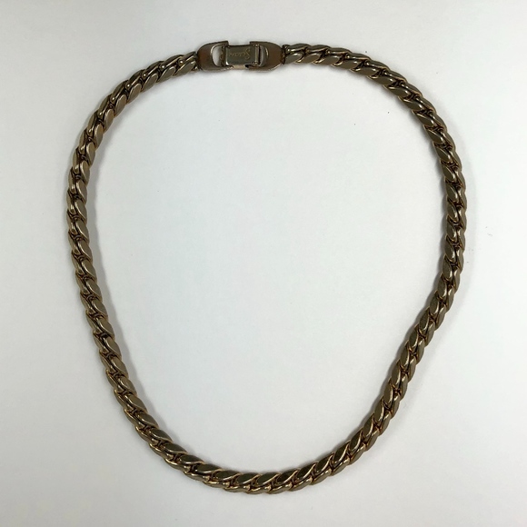 SPERRY Vintage 50s Chunky Wheat Chain Necklace - Picture 2 of 3